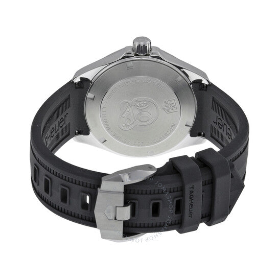 Tag Heuer Aquaracer Automatic Caliber 5 Black Dial Black Rubber Strap Watch for Men - WAY2110.FT8021