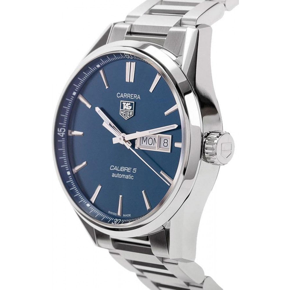 Tag Heuer Carrera Automatic Blue Dial Silver Steel Strap Watch for Men - WAR201E.BA0723