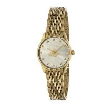 Gucci G Timeless Mother of Pearl Dial Gold Steel Strap Watch For Women - YA1265021