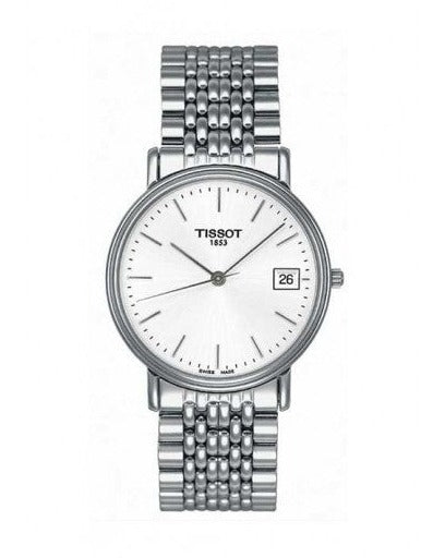 Tissot T Classic Desire Silver Dial Silver Mesh Bracelet Watch for Men - T52.1.481.31