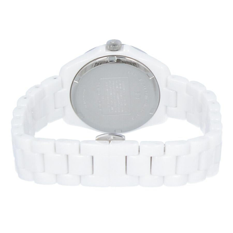 Coach Preston Mother of Pearl Dial White Steel Strap Watch for Women - 14503661