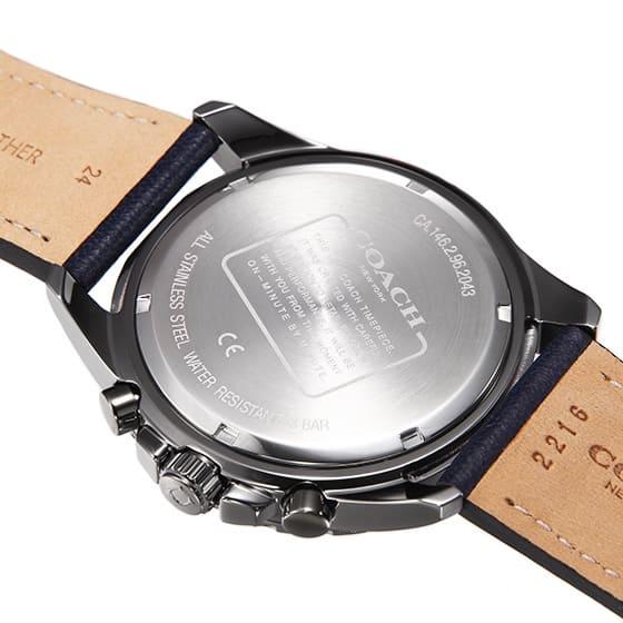 Coach Kent Grey Dial Blue Leather Strap Watch for Men - 14602558