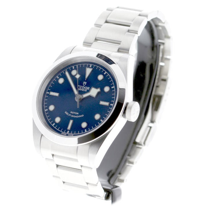 Tudor Black Bay Automatic Blue Dial Silver Steel Strap Watch for Men - M79540-0004