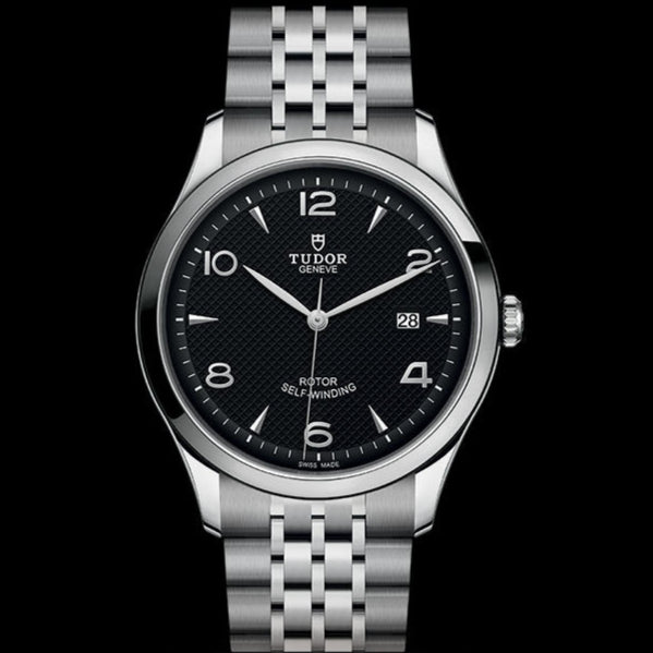 Tudor 1926 Automatic Black Dial Silver Steel Strap Watch for Men - M91650-0002