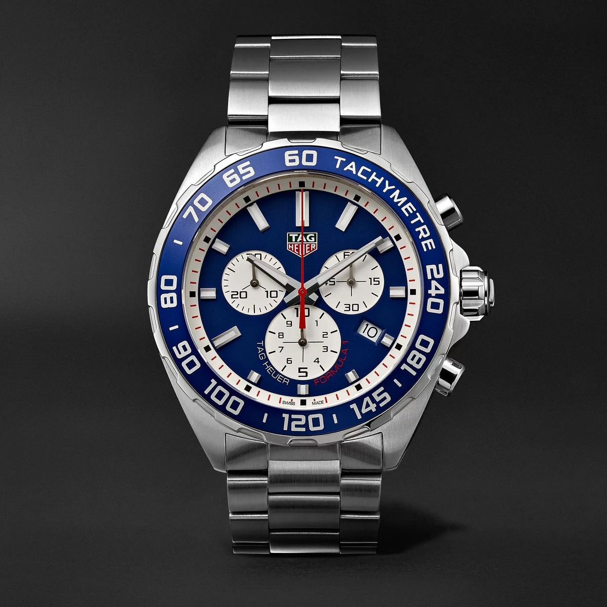 Tag Heuer Formula 1 Blue Dial Silver Steel Strap Watch for Men - CAZ1018BA0842