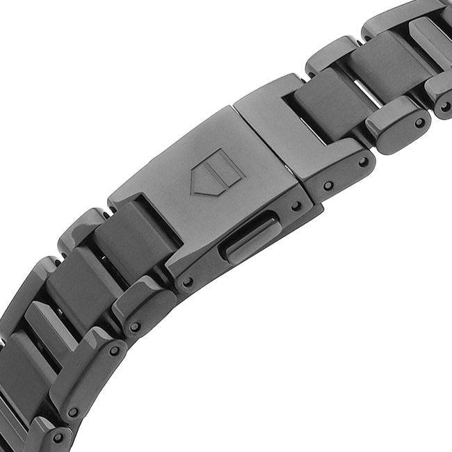 Tag Heuer Carrera Quartz Diamonds Black Dial Black Steel Strap Watch for Women - WAR1115.BA0602