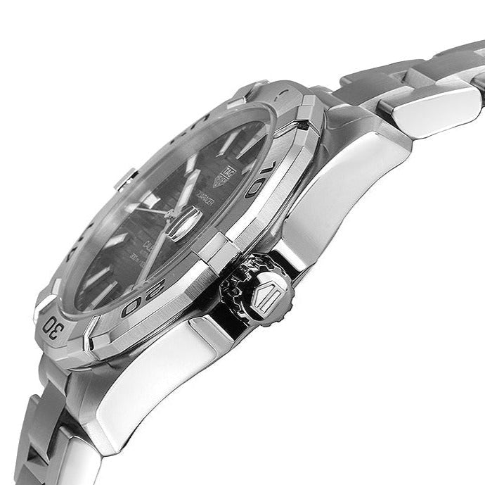 Tag Heuer Aquaracer Automatic Black Dial Silver Steel Strap Watch for Men - WAY2010.BA0927