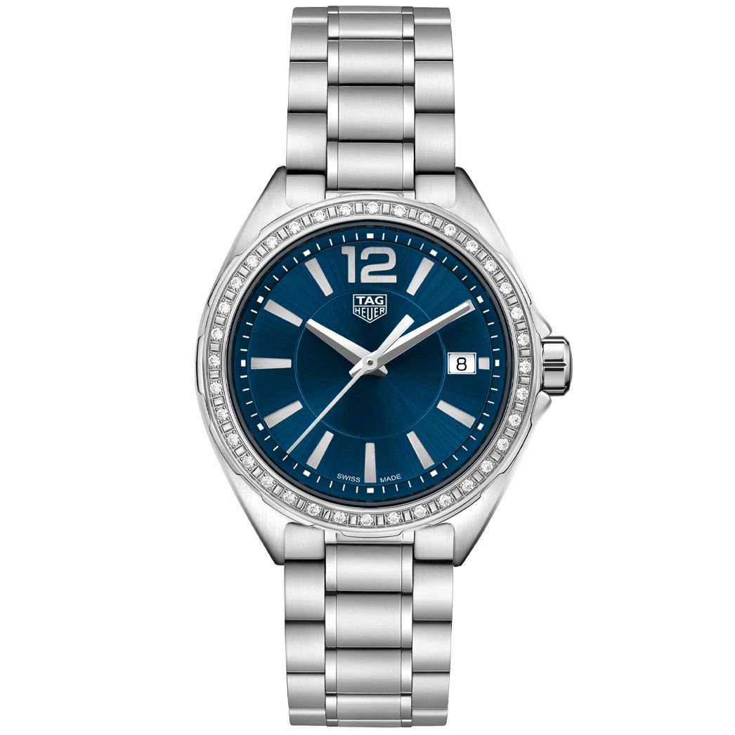 Tag Heuer Formula 1 Quartz Diamonds Blue Dial Silver Steel Strap Watch for Women - WBJ1316.BA0666
