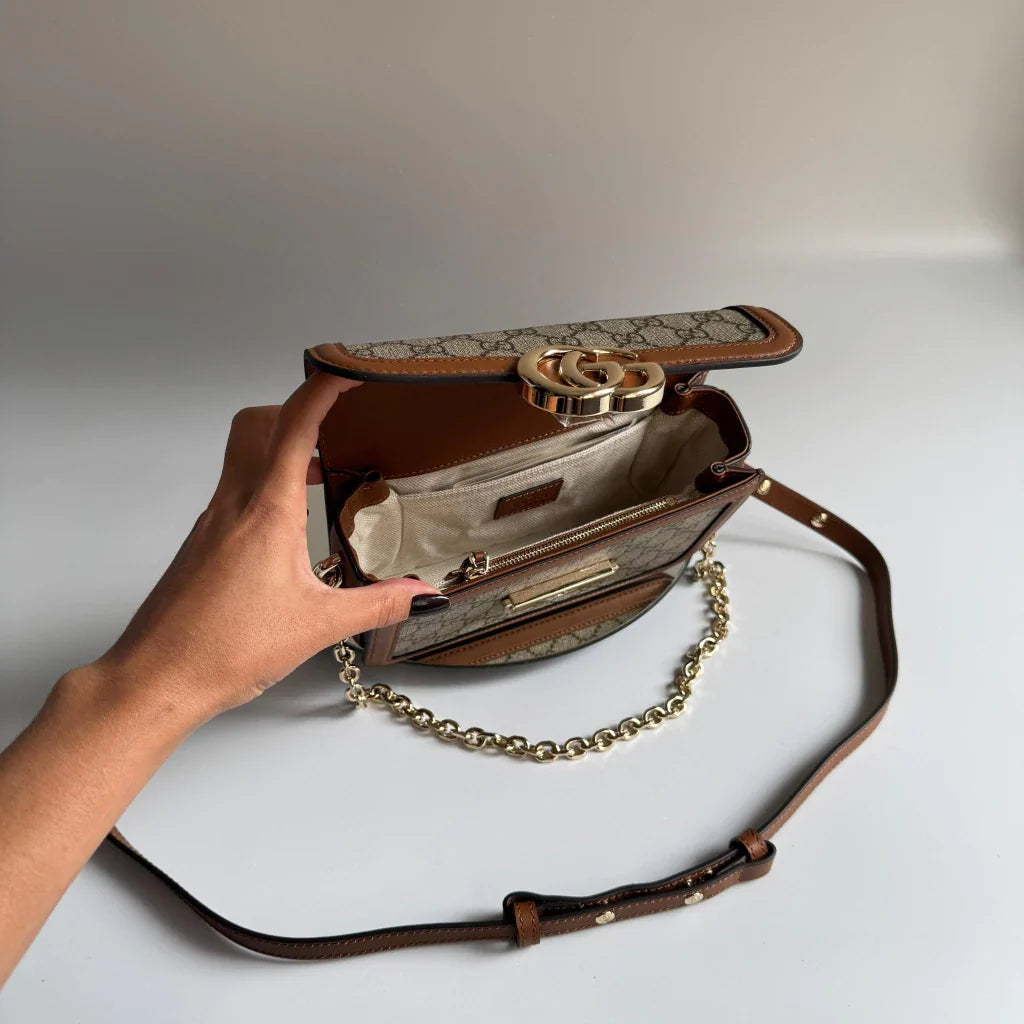 Gucci Mini Horsebit 1955 Shoulder Bag – Brown