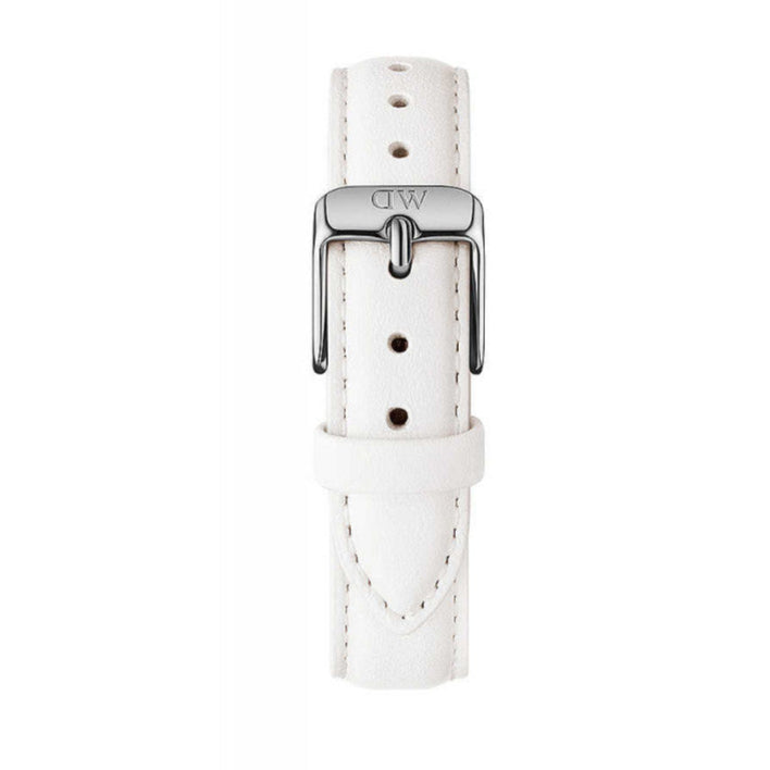 Daniel Wellington Petite Bondi White Dial White Leather Strap Watch For Women - DW00100190