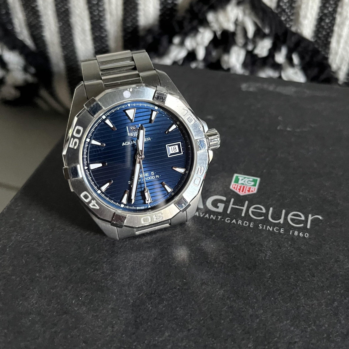 Tag Heuer Aquaracer Blue Dial Watch for Men - WAY2112.BA0928