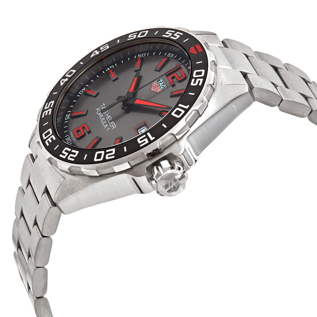 Tag Heuer Formula 1 Quartz Anthracite Dial Silver Steel Strap Watch for Men - WAZ1018.BA0842