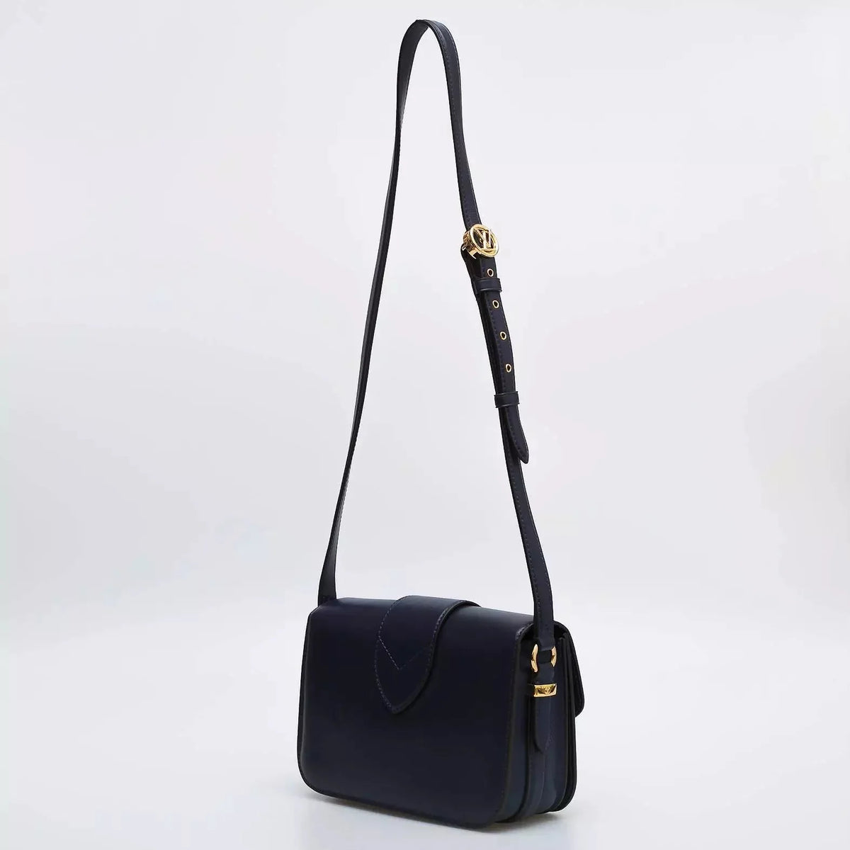 Louis Vuitton Smooth Calfskin LV Pont 9 Handbag - Blue