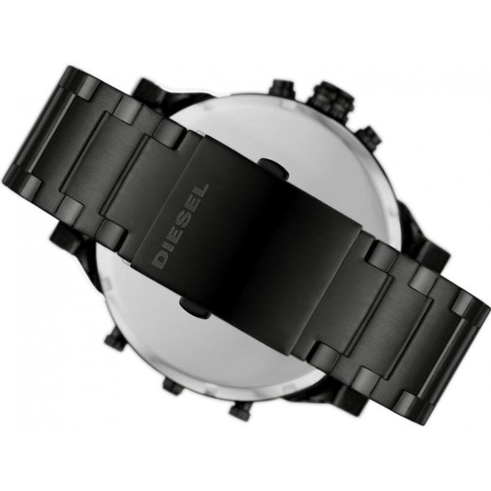 Diesel Mr. Daddy 2.0 Chronograph Black Dial Black Steel Strap Watch For Men - DZ7435