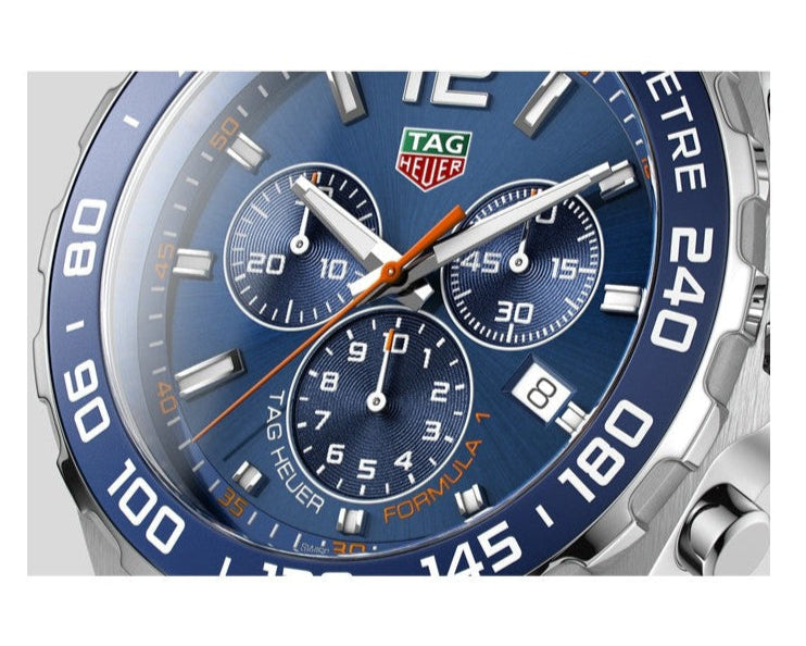 Tag Heuer Formula 1 Blue Dial Black Rubber Strap Watch for Men - CAZ1014.FT8024
